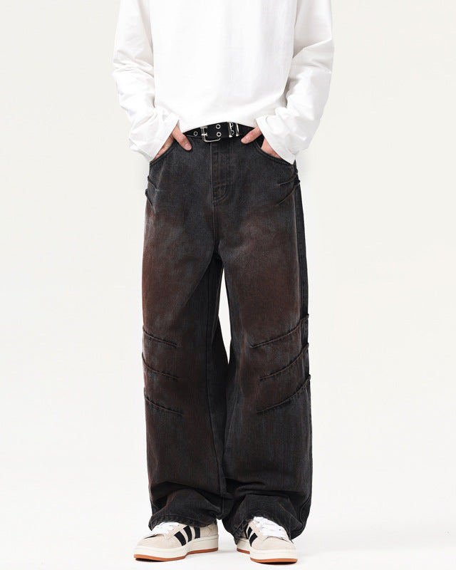 Jeans da uomo Dritti Effetto Consumato | Rowan