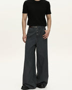 Jeans Larghi da uomo Washed in Cotone | Rowan