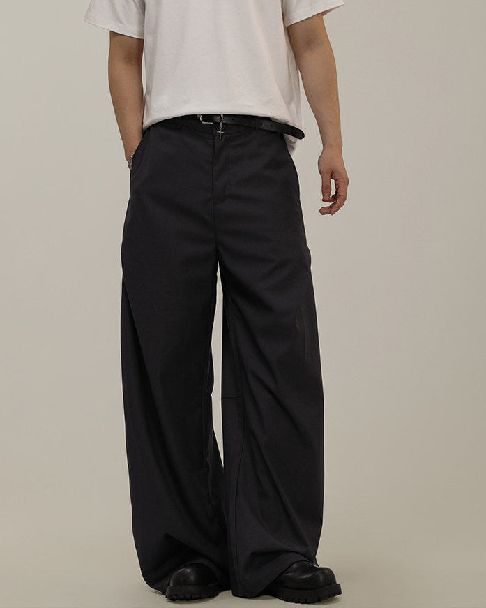 Pantaloni Larghi da uomo Sartoriali con Drappeggio | Rowan, immagine 5
