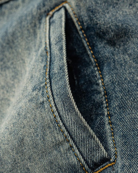 Giacca di Jeans da uomo Cargo Effetto Delavé | Rowan, immagine 3