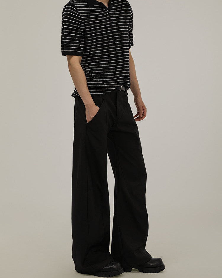 Pantaloni Larghi da uomo Sartoriali in Misto Lana | Rowan, immagine 3
