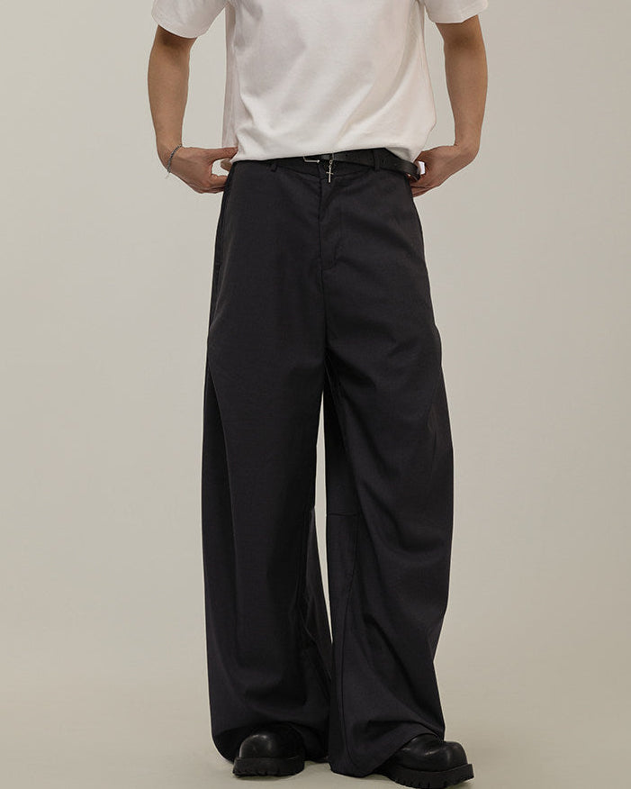 Pantaloni Larghi da uomo Sartoriali con Drappeggio | Rowan, immagine 4