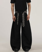 Pantaloni Larghi da uomo con Cintura in Tessuto | Rowan