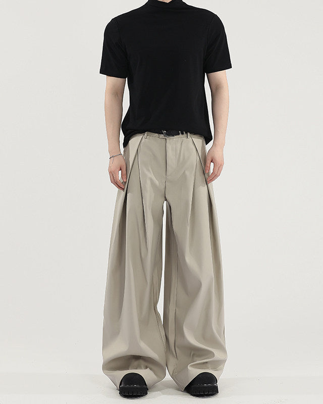 Pantaloni Larghi da uomo con Pinces in Viscosa | Rowan, immagine 2
