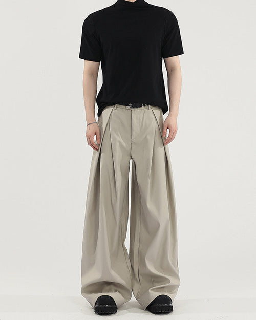 Pantaloni Larghi da uomo con Pinces in Viscosa | Rowan, immagine 2