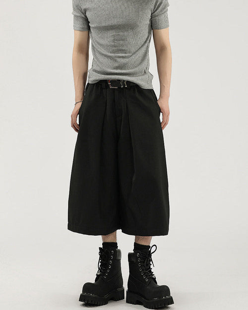 Pantaloni Larghi da uomo Cropped con Pinces | Rowan