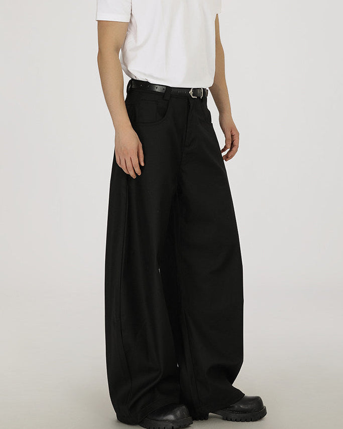 Pantaloni Larghi da uomo in Lana e Viscosa | Rowan, immagine 2