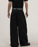 Pantaloni Larghi da uomo con Cintura in Tessuto | Rowan, immagine 5