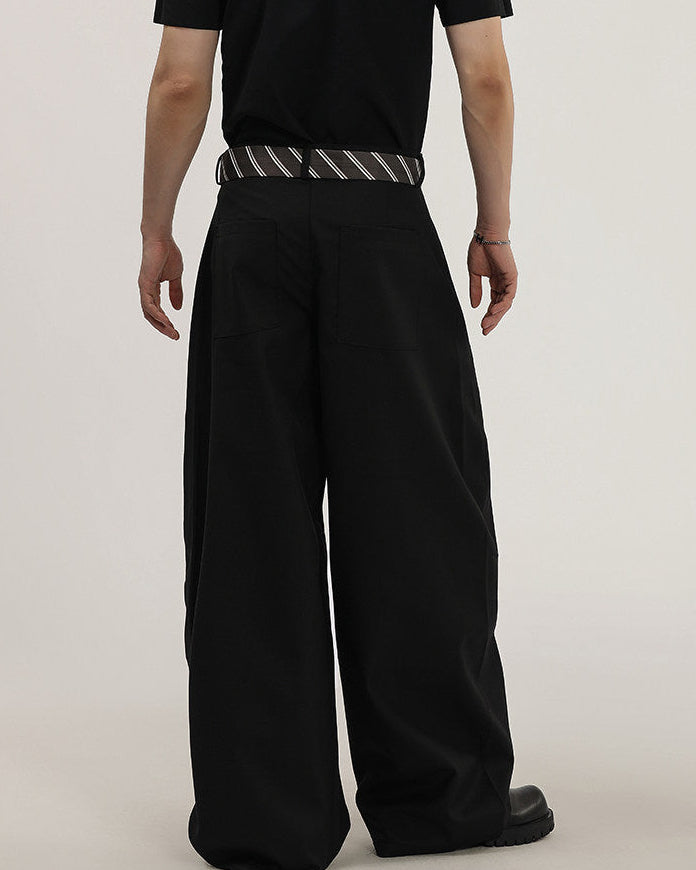 Pantaloni Larghi da uomo con Cintura in Tessuto | Rowan, immagine 5