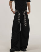 Pantaloni Larghi da uomo con Cintura in Tessuto | Rowan, immagine 6