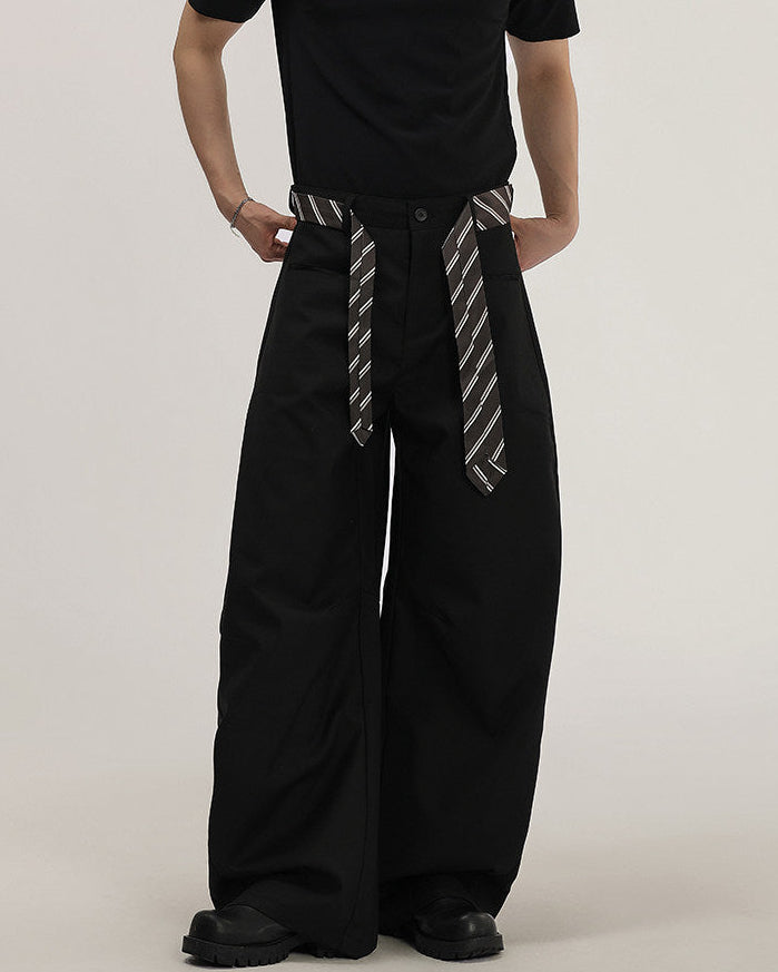 Pantaloni Larghi da uomo con Cintura in Tessuto | Rowan, immagine 6