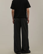 Pantaloni Larghi da uomo Gessati in Misto Lana | Rowan, immagine 4