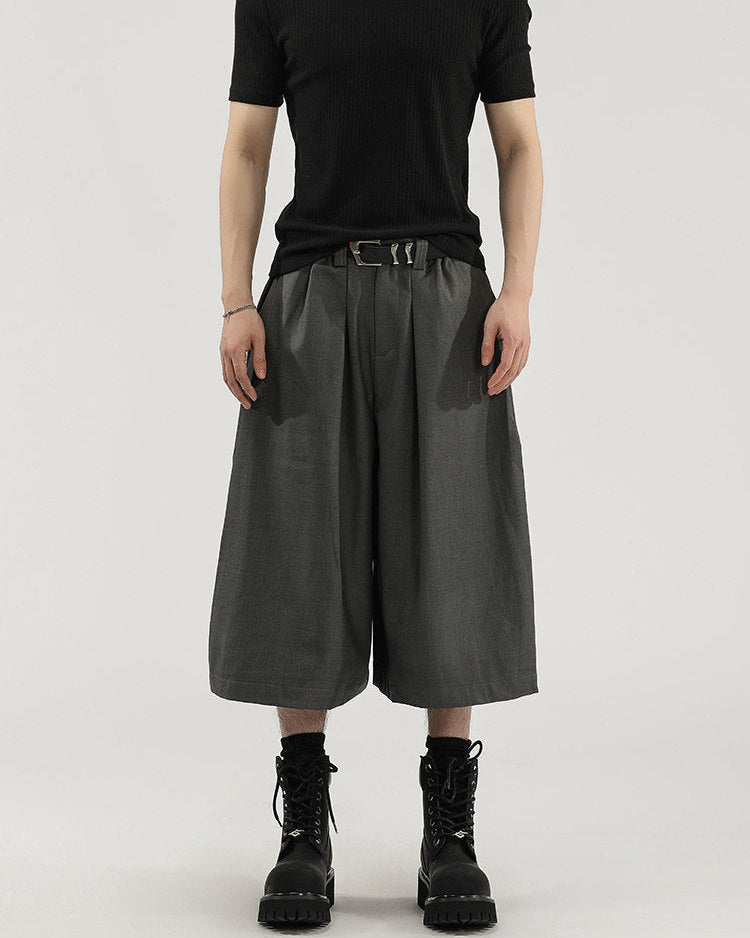 Pantaloni Larghi da uomo Cropped con Pinces | Rowan, immagine 4