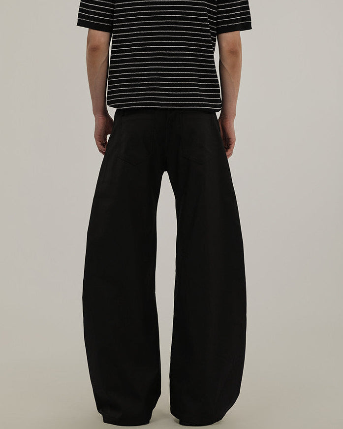Pantaloni Larghi da uomo Sartoriali in Misto Lana | Rowan, immagine 4