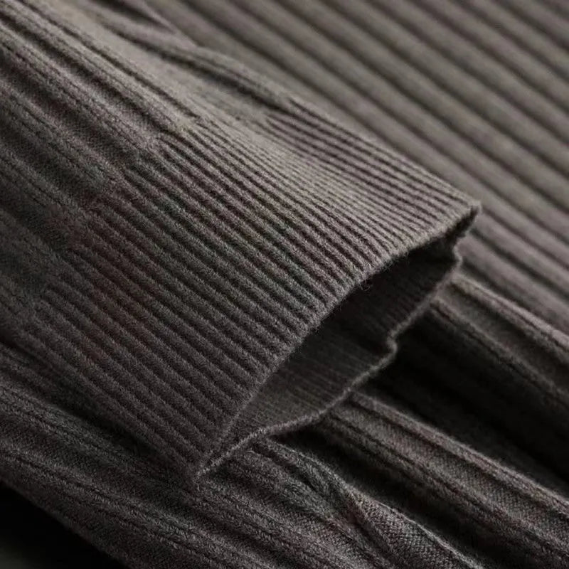 Maglia a coste con mezza zip, vista 7