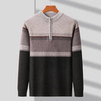 Maglia con mezza zip a blocchi di colore, vista 6