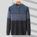 Maglia con mezza zip a blocchi di colore, vista 4