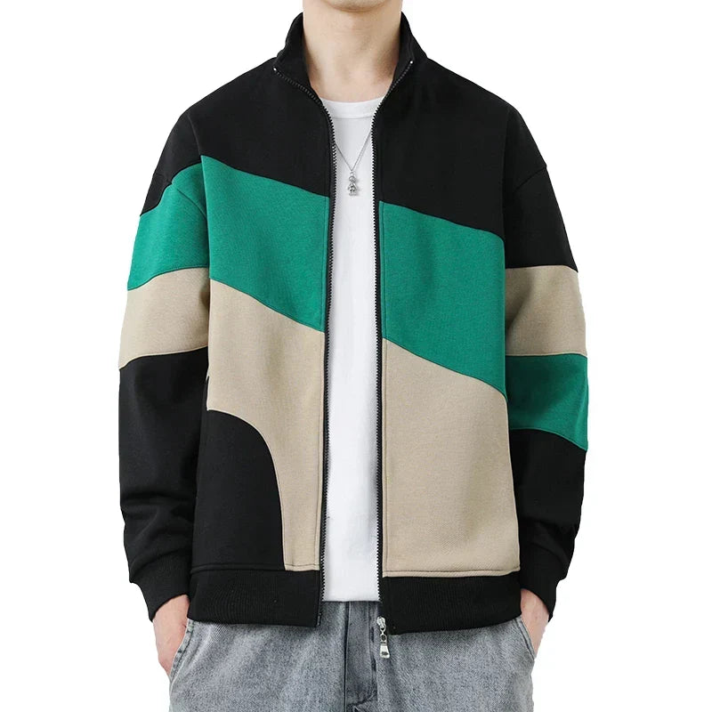 Giacca con zip e inserti a contrasto, vista 6
