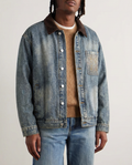 Giacca di Jeans da uomo Cargo Effetto Delavé | Rowan