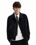 Giubbotto da uomo con Tasche Zip in Misto Lana | Rowan