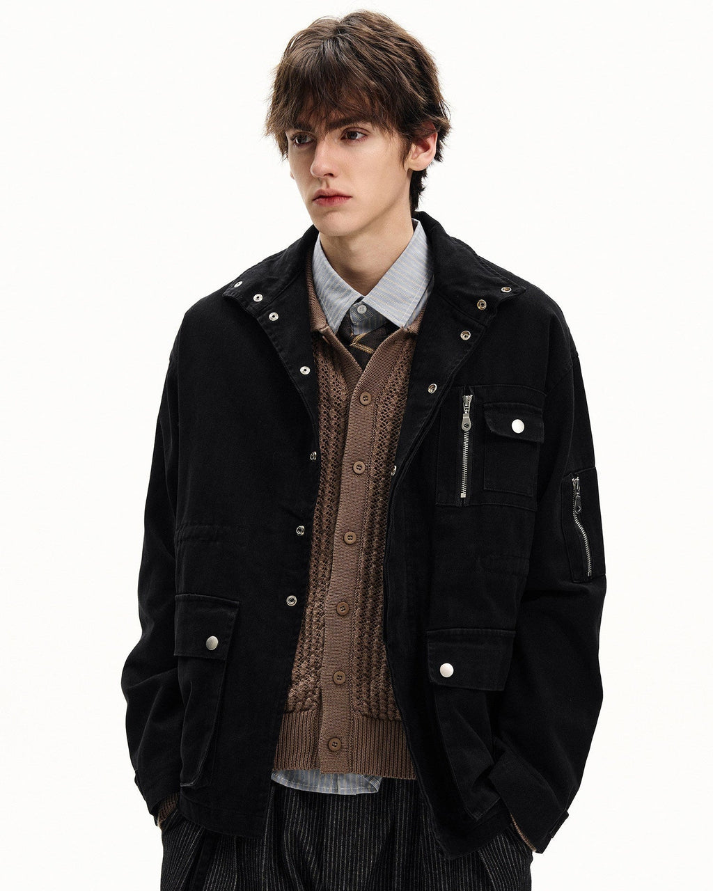 Field Jacket da uomo Utility in Cotone Washed | Rowan, immagine 3