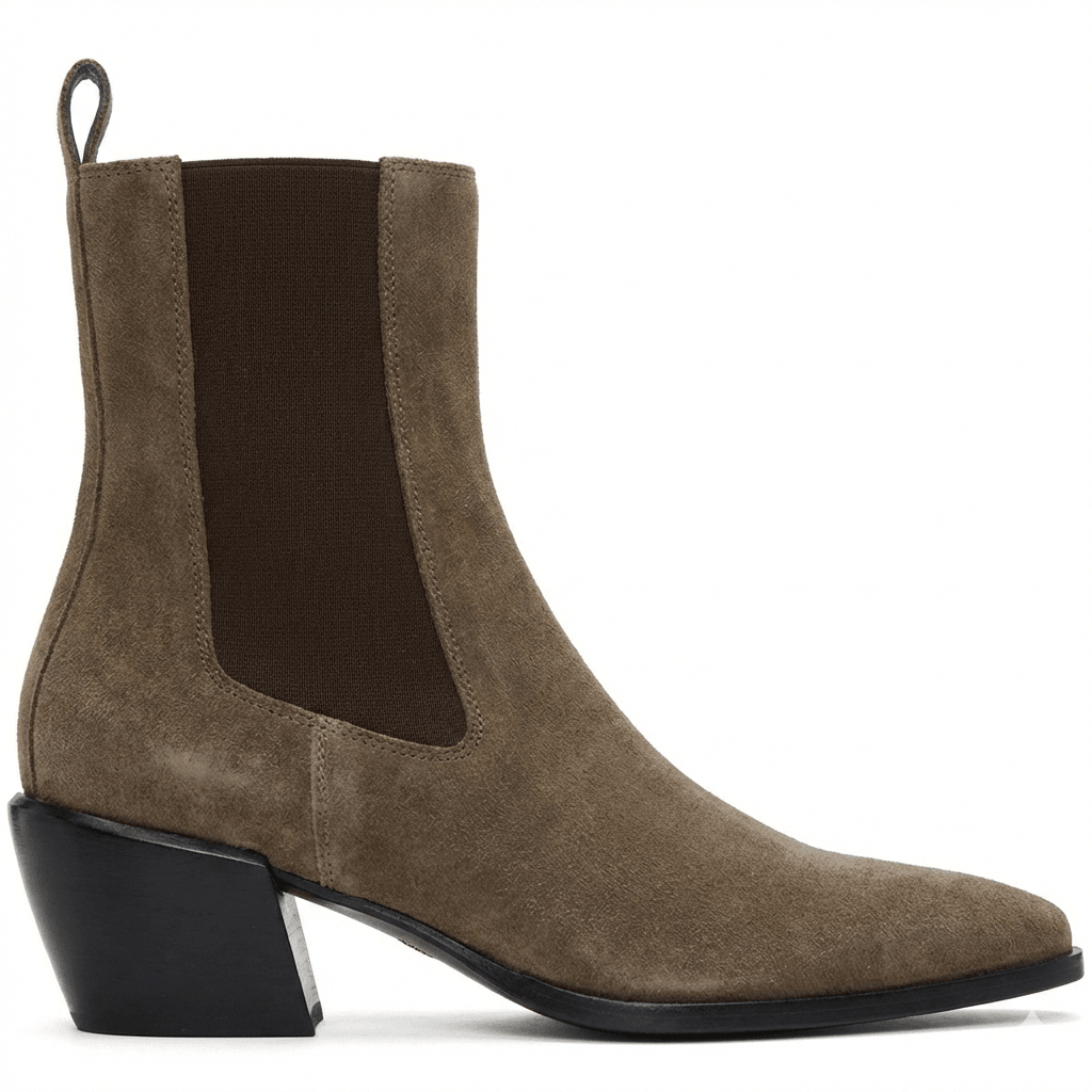 Stivaletti Chelsea - Camoscio taupe | Rowan