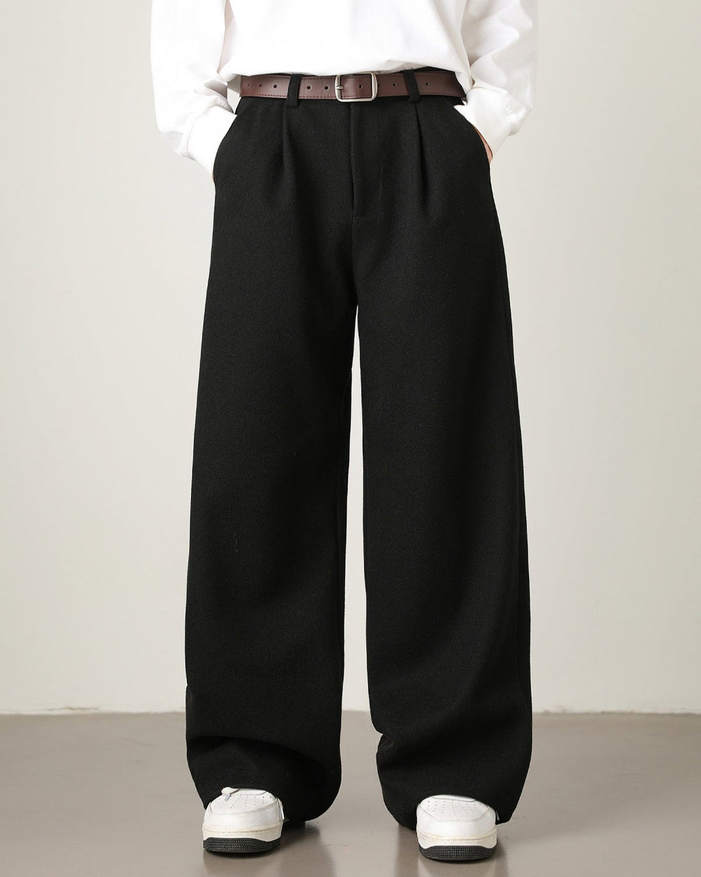 Pantaloni Larghi da uomo in Misto Lana | Rowan, immagine 11