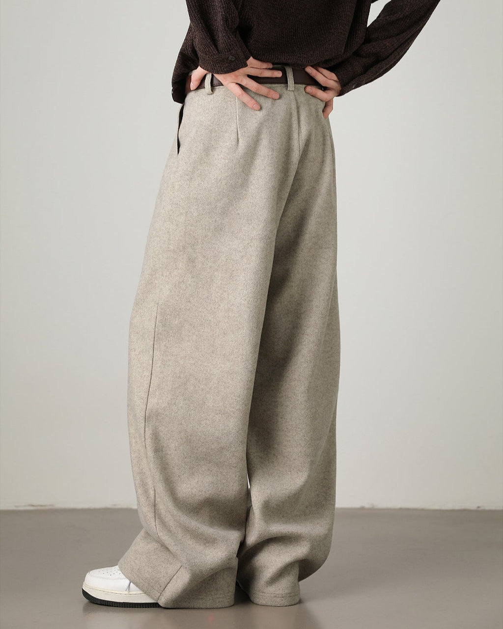 Pantaloni Larghi da uomo in Misto Lana | Rowan, immagine 2