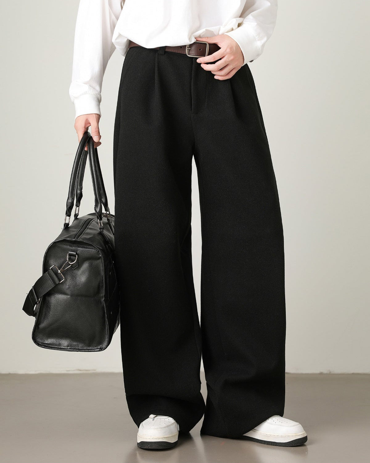 Pantaloni Larghi da uomo in Misto Lana | Rowan, immagine 13