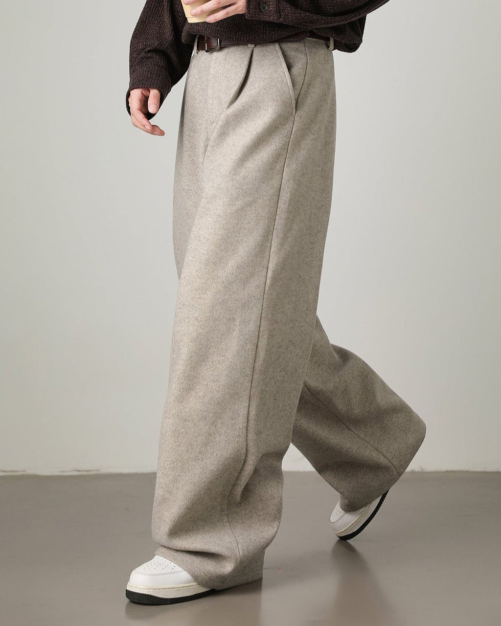 Pantaloni Larghi da uomo in Misto Lana | Rowan, immagine 3