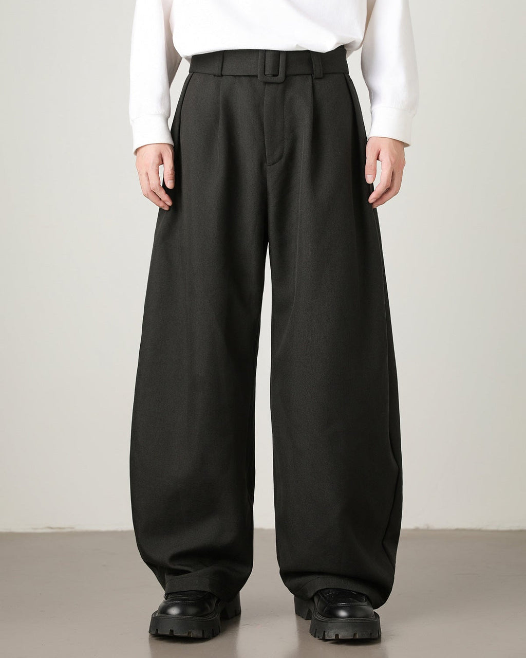 Pantaloni Larghi da uomo in Misto Lana e Cotone | Rowan, immagine 17