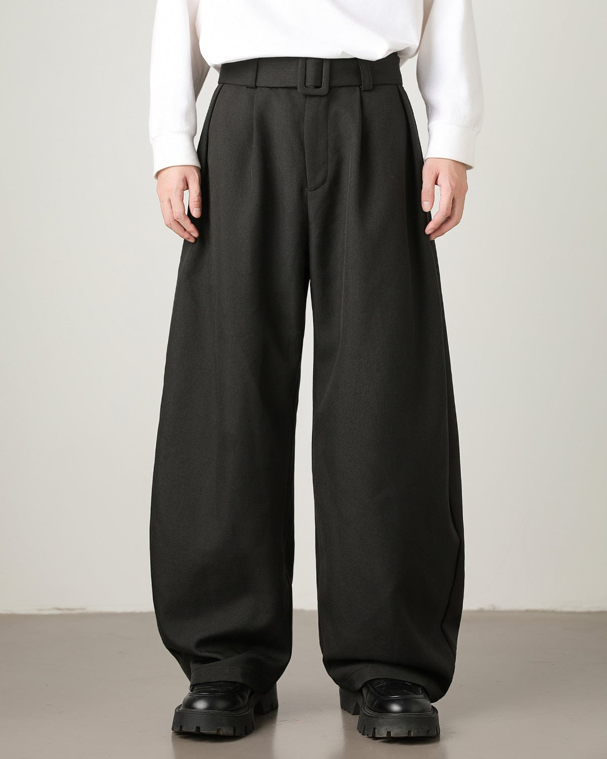 Pantaloni Larghi da uomo in Misto Lana e Cotone | Rowan, immagine 17