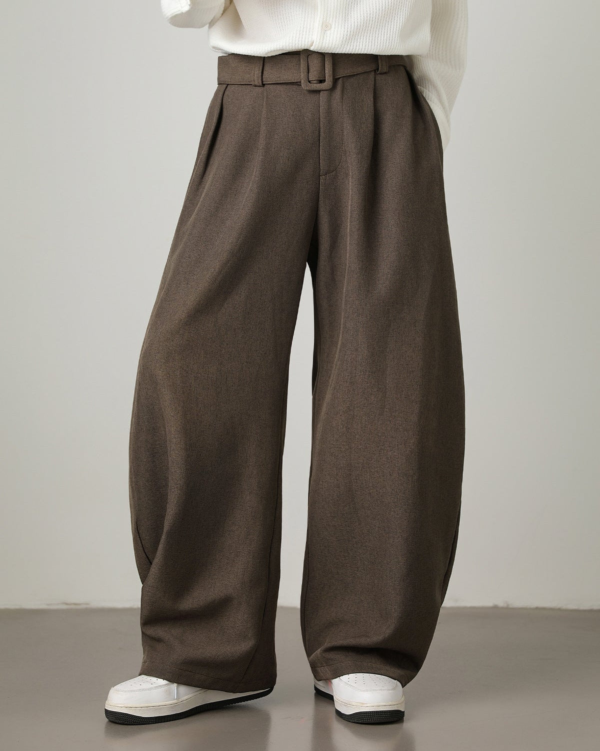 Pantaloni Larghi da uomo in Misto Lana e Cotone | Rowan, immagine 14