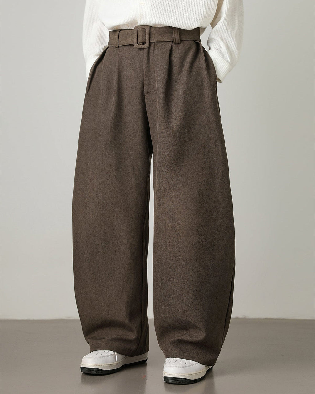 Pantaloni Larghi da uomo in Misto Lana e Cotone | Rowan, immagine 12