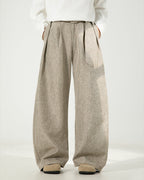 Pantaloni Larghi da uomo in Misto Lana e Cotone | Rowan