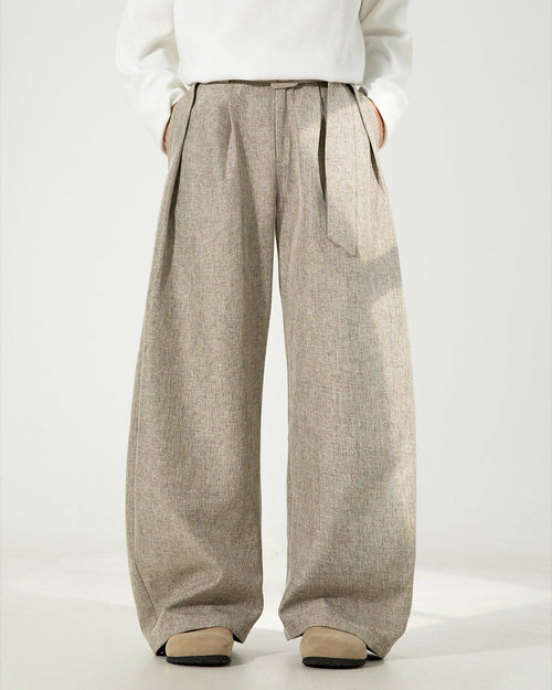 Pantaloni Larghi da uomo in Misto Lana e Cotone | Rowan