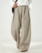 Pantaloni Larghi da uomo in Misto Lana e Cotone | Rowan, immagine 4
