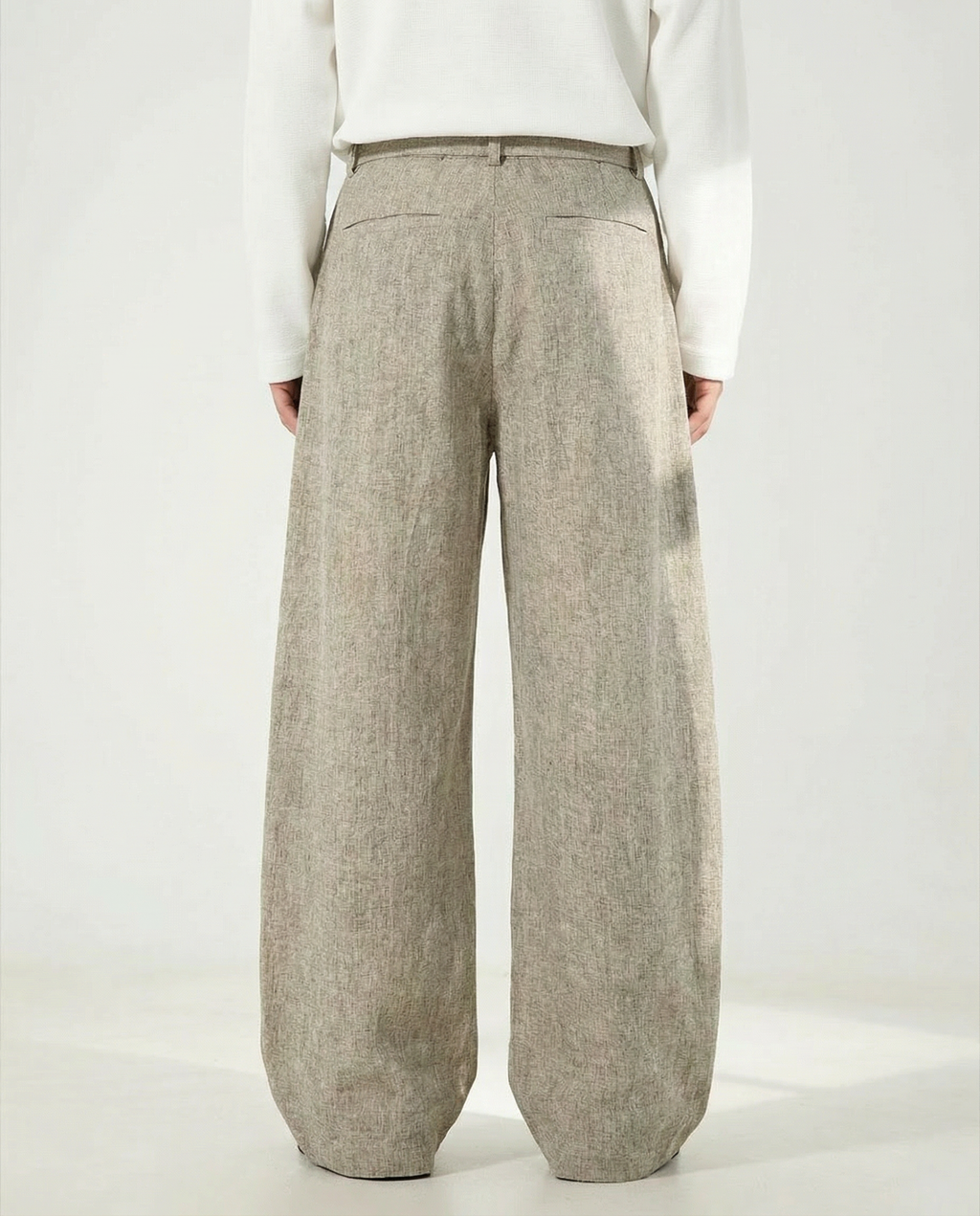 Pantaloni Larghi da uomo in Misto Lana e Cotone | Rowan, immagine 3