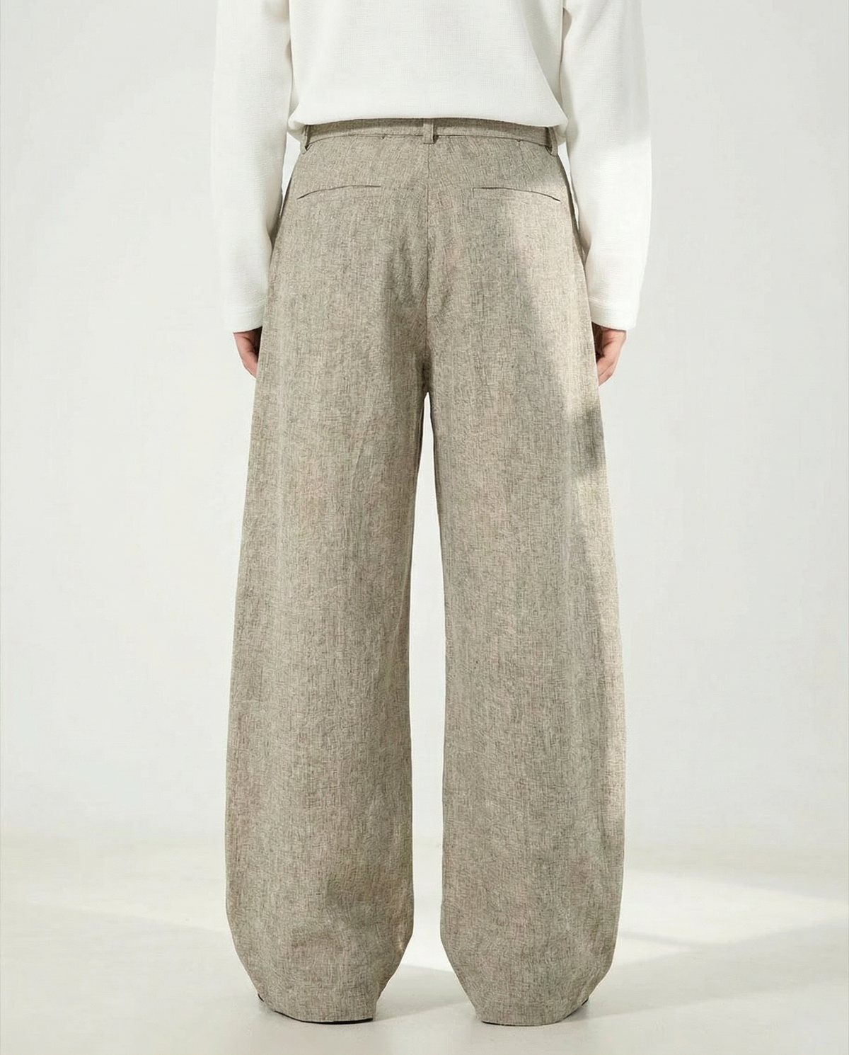 Pantaloni Larghi da uomo in Misto Lana e Cotone | Rowan, immagine 3