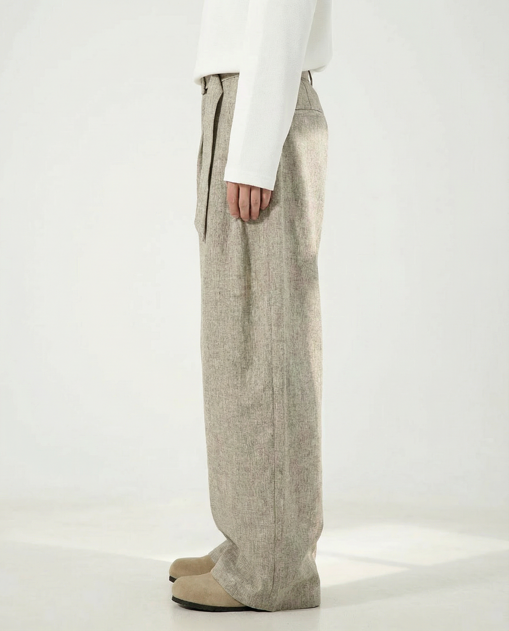Pantaloni Larghi da uomo in Misto Lana e Cotone | Rowan, immagine 2