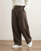 Pantaloni Larghi da uomo in Misto Lana e Cotone | Rowan, immagine 6