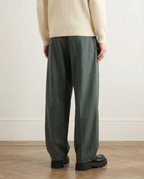 Pantaloni Larghi da uomo in Misto Lana e Cotone | Rowan, immagine 10