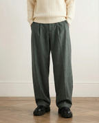 Pantaloni Larghi da uomo in Misto Lana e Cotone | Rowan, immagine 8
