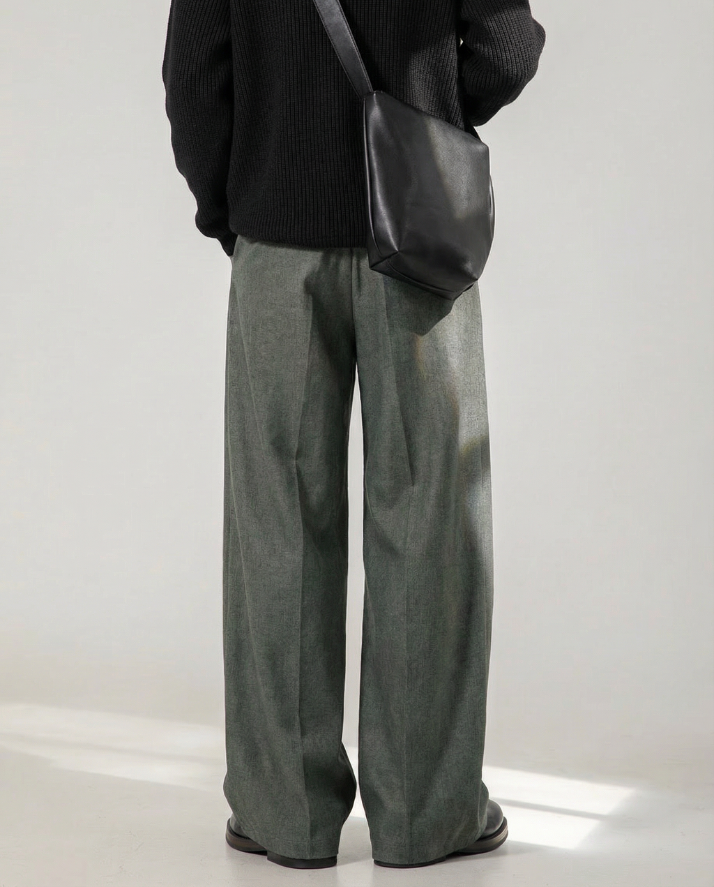 Pantaloni Larghi da uomo con Pinces Taglio Fluido | Rowan, immagine 7