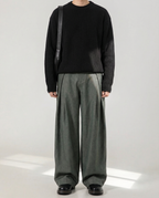 Pantaloni Larghi da uomo con Pinces Taglio Fluido | Rowan, immagine 8