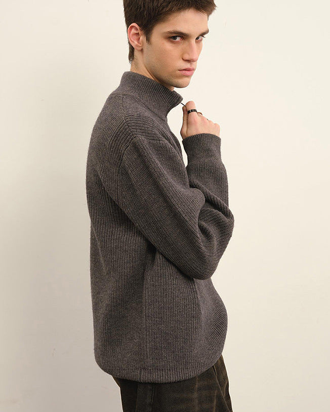 Maglione da uomo Mezza Zip in Lana | Rowan, immagine 5