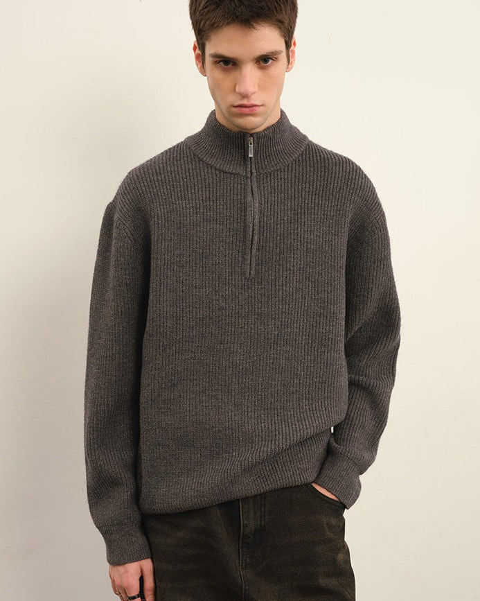 Maglione da uomo Mezza Zip in Lana | Rowan, immagine 4