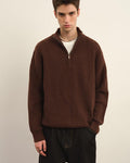 Maglione da uomo Mezza Zip in Lana | Rowan
