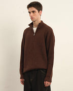 Maglione da uomo Mezza Zip in Lana | Rowan, immagine 3