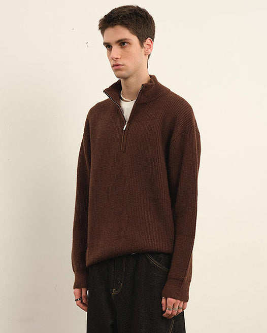 Maglione da uomo Mezza Zip in Lana | Rowan, immagine 3